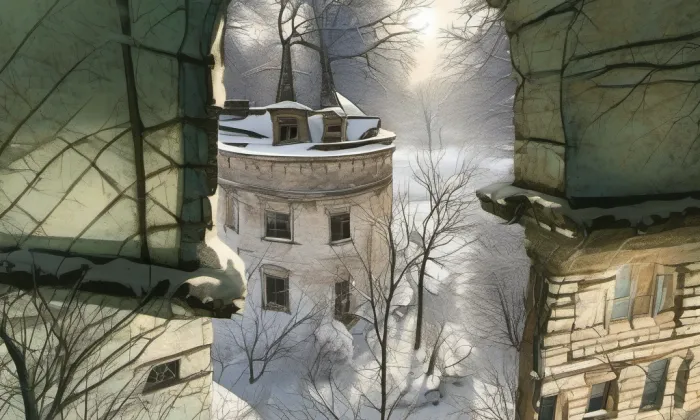 Smírčí kámen (Nuzířov) – zima
