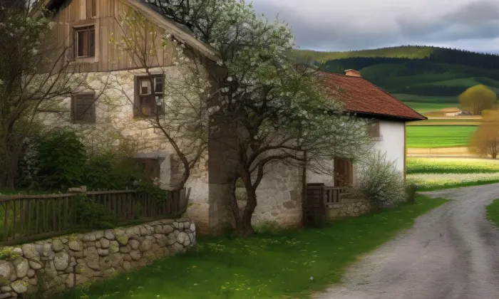 Usedlost čp. 25 (Vodice) – jaro