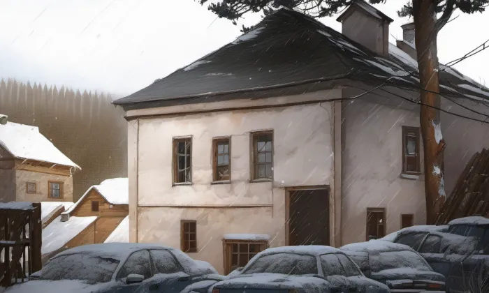 Usedlost Hrdlořezská čp. 2 – zima