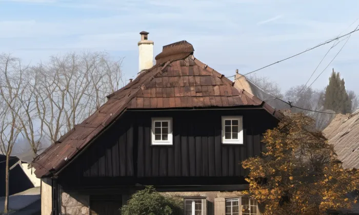 Venkovský dům Strašín čp. 29 – noc
