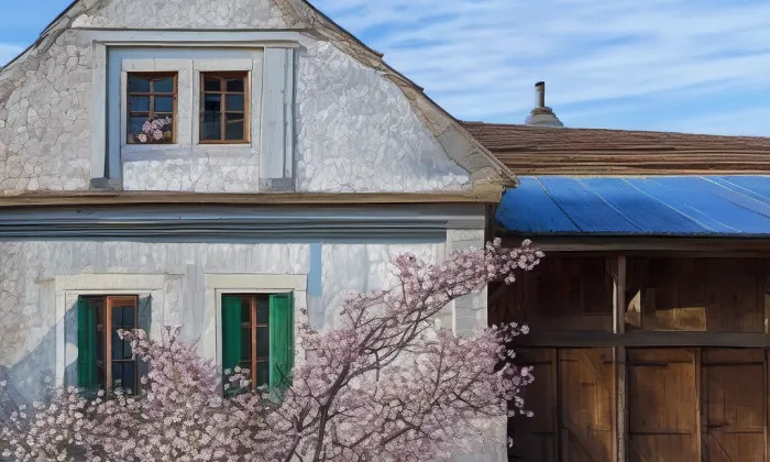 venkovská usedlost (Sedlice) – jaro
