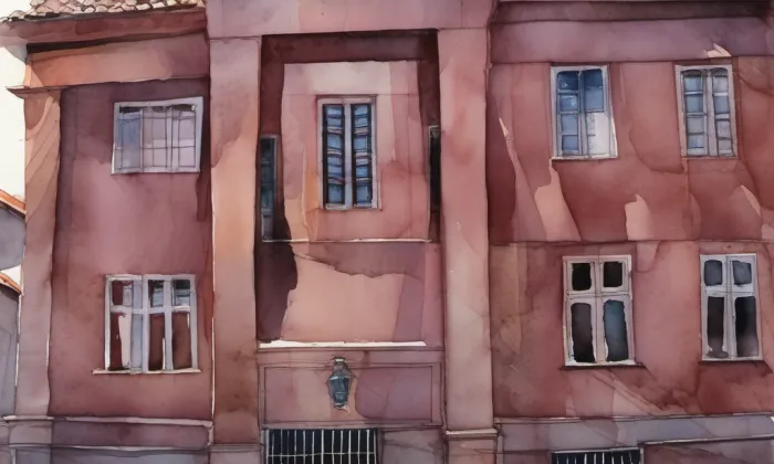 Vila Tychonova 6 – akvarel