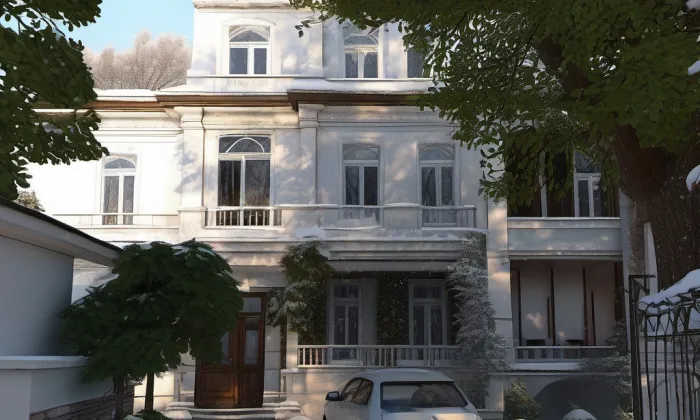 Vila V Podbabě 20 – zima