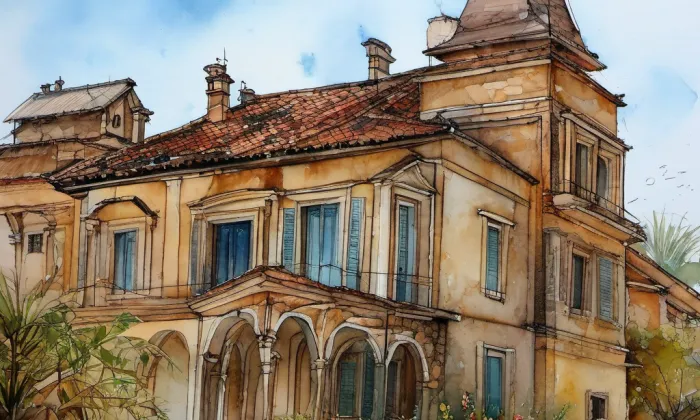 Wiplerova vila – akvarel