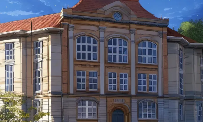 Základní škola (Štramberk) – noc