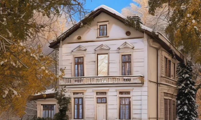 Zátkova vila (Libníč) – zima