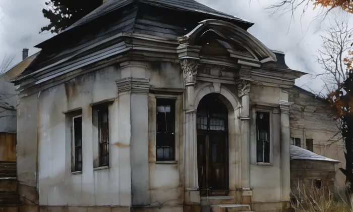 zahradní pavilon – akvarel