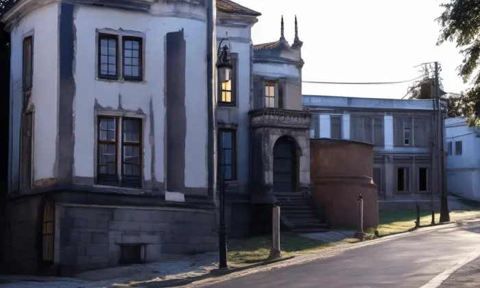 Zengerova transformační stanice – noc
