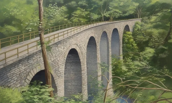 Žampašský most – léto