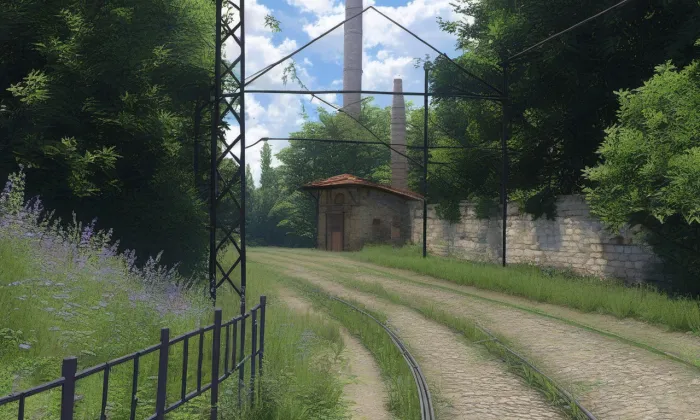 železniční trať Brno–Líšeň – léto