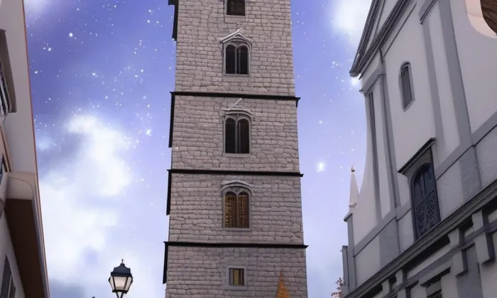 Černá věž (České Budějovice) – noc
