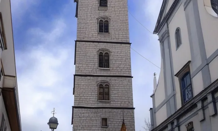 Černá věž (České Budějovice) – zima