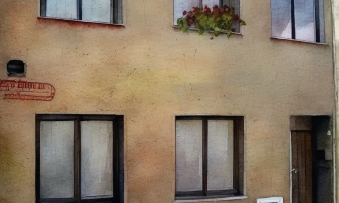 Židovský dům čp. 636 – akvarel