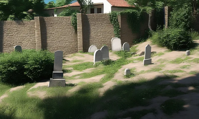 Židovský hřbitov v Bzenci – léto