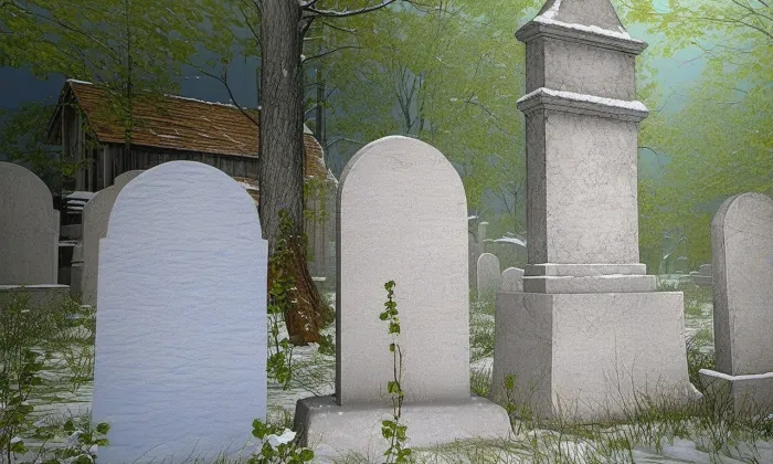 židovský hřbitov v Hostomicích – zima