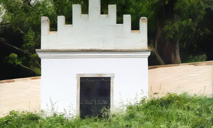 Židovský hřbitov v Neznašově – akvarel