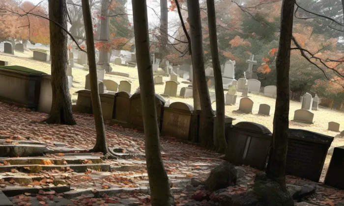 Židovský hřbitov v Ošelíně – podzim