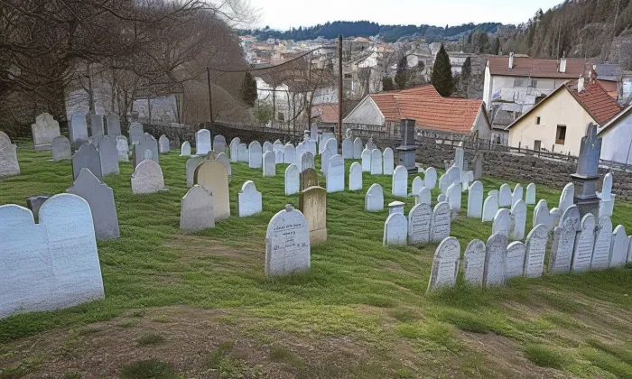 Židovský hřbitov v Rabí – léto