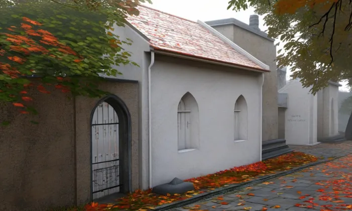 Židovský hřbitov ve Slaném – podzim