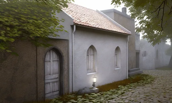 Židovský hřbitov ve Slaném – noc