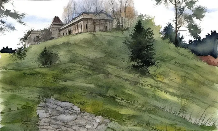 Šluspárk – akvarel