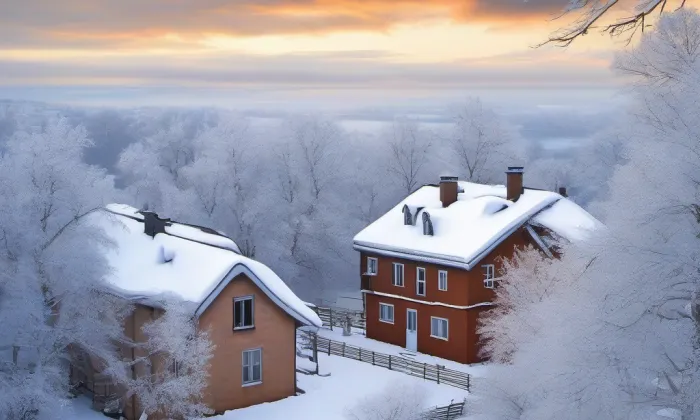 budova Českého rozhlasu Plzeň – zima