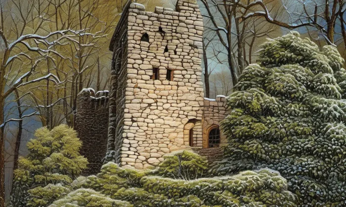 Chlum (hrad, okres Kutná Hora) – zima