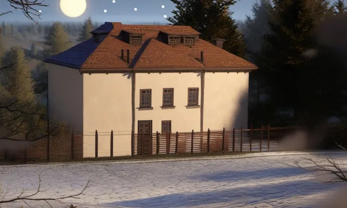 Dům čp. 405 – noc