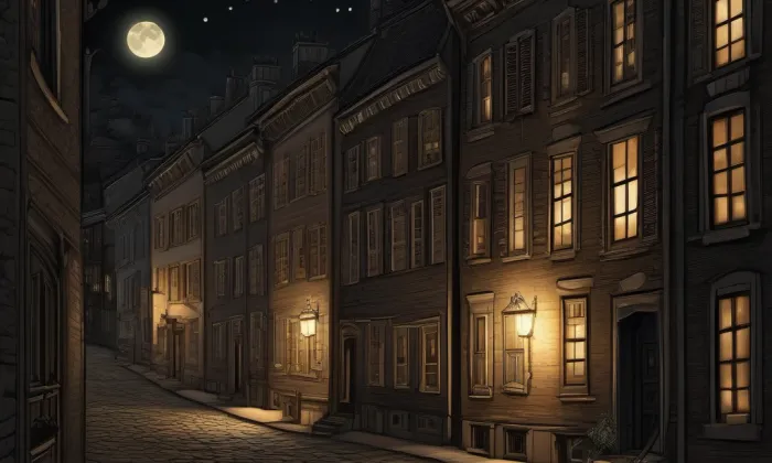 dům Král anglický – noc
