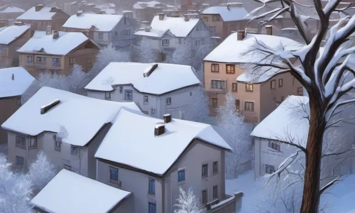 Dům Střelnice – zima