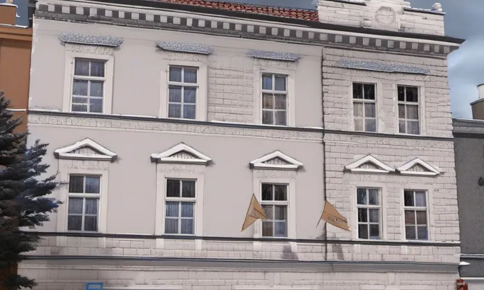 Dům U Černého kříže (Kolín) – zima