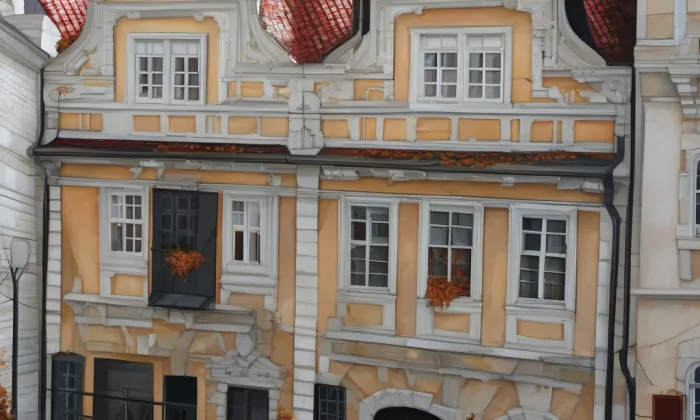 dům U Dvou slunců – podzim