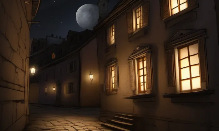 Dům U slona – noc