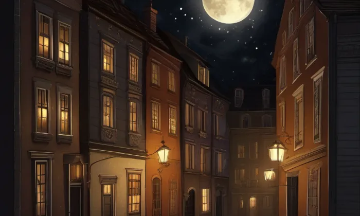 dům U tří mouřenínů – noc