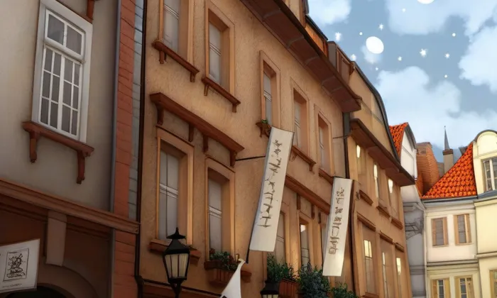 dům U Tří zlatých řetězů – noc
