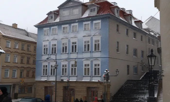 Dům U Zlaté hvězdy (Radnické schody) – zima