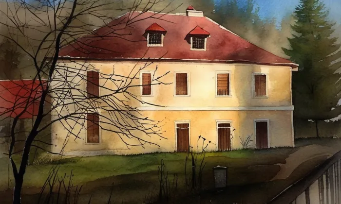Fürstenberská huť – akvarel