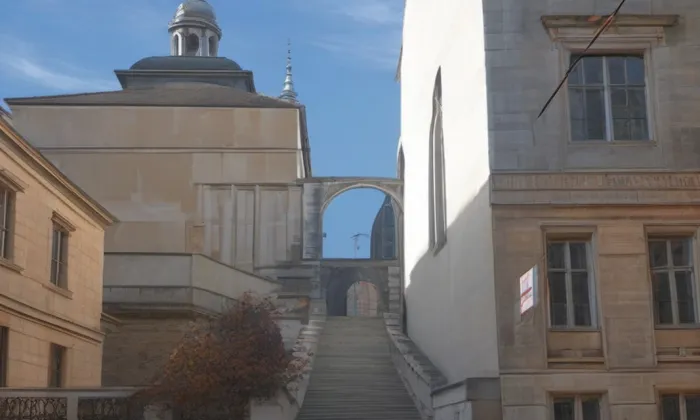Gočárovo schodiště – podzim