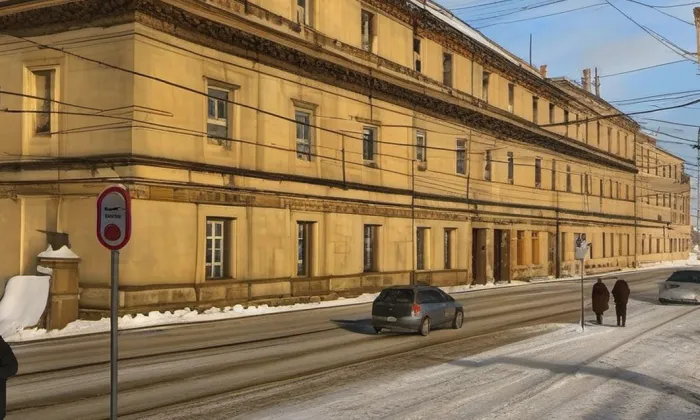 Hanácká kasárna – zima