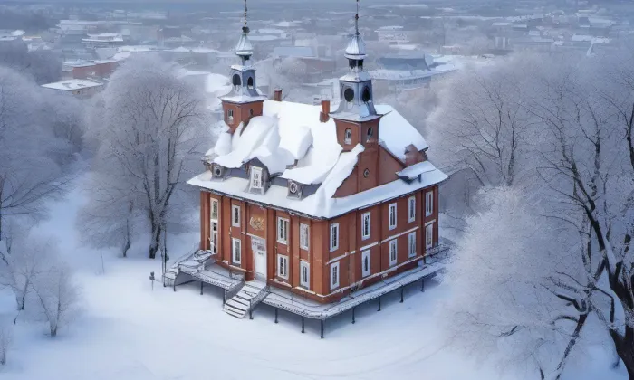 Harrachovský dům – zima