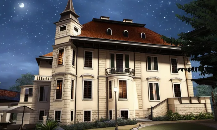 Hernychova vila – noc