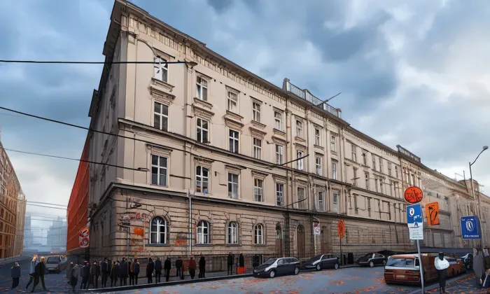 Hlavní pošta v Praze – podzim