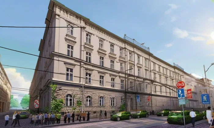 Hlavní pošta v Praze – jaro