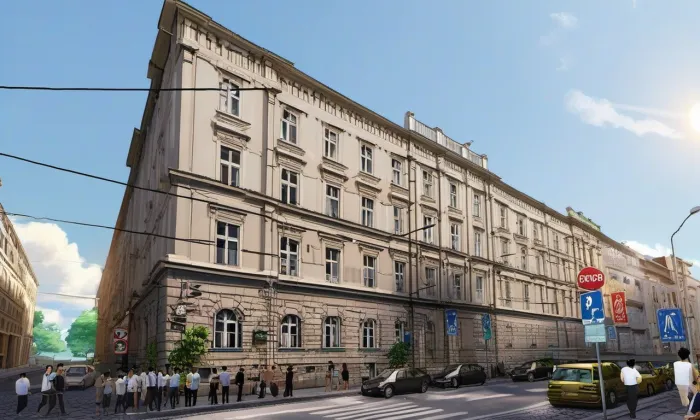Hlavní pošta v Praze – léto
