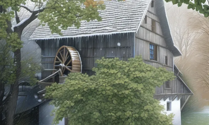 Horní mlýn – zima