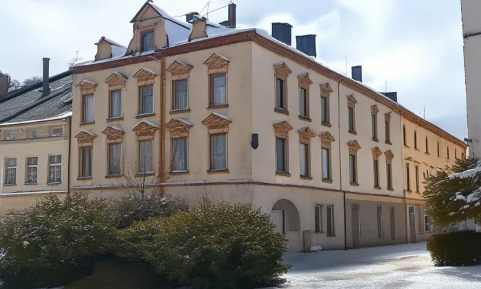 Hotel Městský dvůr (Svitavy) – zima