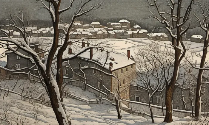 Hrad u Bílovic – zima