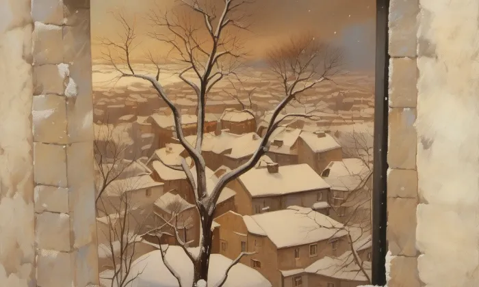 Hradiště Na zámku – zima