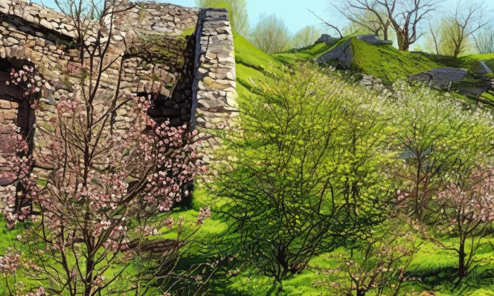 Hrochův hrádek – jaro