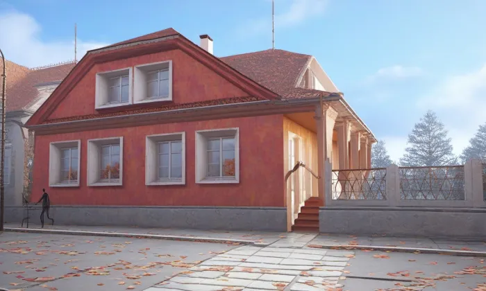 Janákova vila (Pelhřimov) – podzim